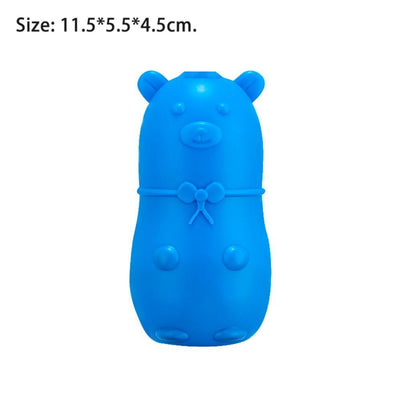 Cute Bear Blue Bubble Toilet Cleaner Magic Automatic Flush Toilet Cleaner Helper Blue Bubble Cleaning Deodorizes For Bathroom