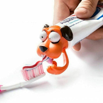 Toothpaste Head Toys Rubber Toothpaste Squeeze Head Children Kid Toys Cartoon Gifts Bathroom Supplies