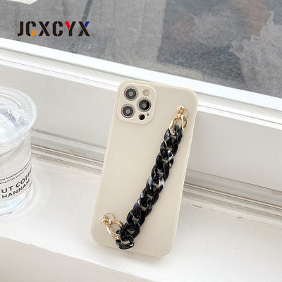 Korea luxury marble bracelet wrist chain soft phone case for iphone 13 12 Pro Max MiNi 11 Pro Max XR X XS Max 7 8 plus 6S SE 20