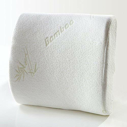 Bamboo Seat Memory Foam Cushion Hip Back Support Car Posture Coccyx Lumbar AU