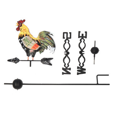 Height Iron Rooster Weathervane Roof Mount Weather Vane Wind