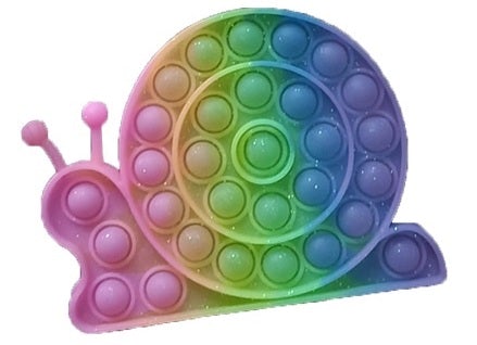 PASTEL SNAIL BUBBLE POP IT SILICONE STRESS RELIEVER TOY