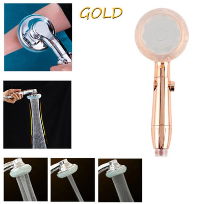 Bathroom Fauect Rainfall Shower Head 3-Function Massage Magical High Pressure Water Saving Spray Nozzle Skin Clean Accessories