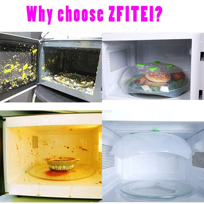 Microwave Oven Food Cover Anti-Sputtering Lid with magnets High Temperature Resistant Food Heating Lids Food Preservation-z