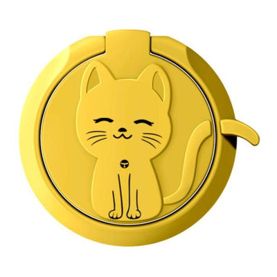 Circle Cat Liquid Feel Mobile Finger Ring Phone Stand Holder Car Bracket Phone Holder Stand Suporte Celular For iPhone All Phone