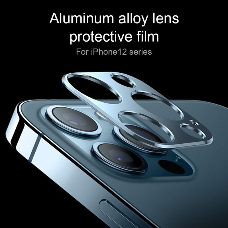 For iPhone 13 12 Pro Max Mini Camera Lens Protective Ring Case Back Protector For iPhone12 Metal Alloy Cover Phone Accessories