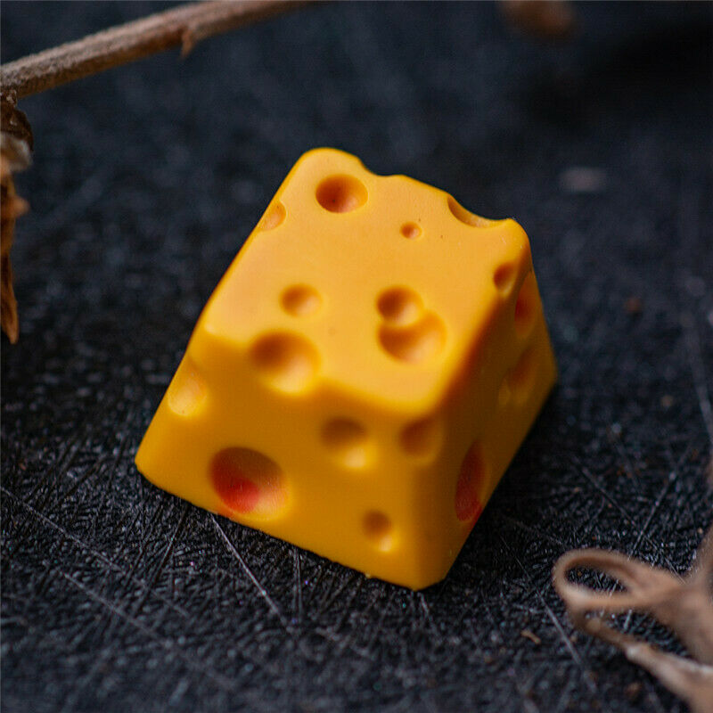 Handmade Personality Resin Cheese Keycap Cute Keycap for Mechanical Keyboard NEW