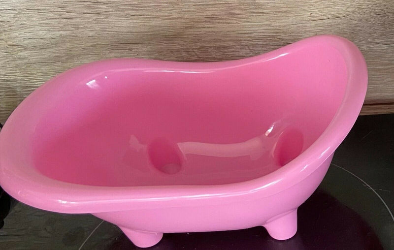 Pet Mini Plastic Bathtub Mice Mouse Hamsters Bath Basin Tub Cage Decoration 1pc