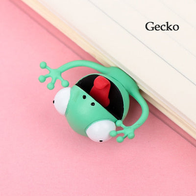 Newest Panda Shiba Inu Funny Creative PVC Book Markers 3D Bookmarks Cartoon Animal Bookmark eal Octopus School Supplies