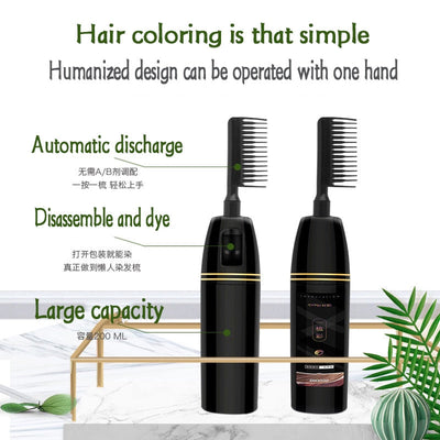 Fashion Hair Dyeing Comb Natural Organic Hair Dye Comb At Home Plant Hair Dye Shampoo Hair Dye Brush Energetic Color Hair Cream