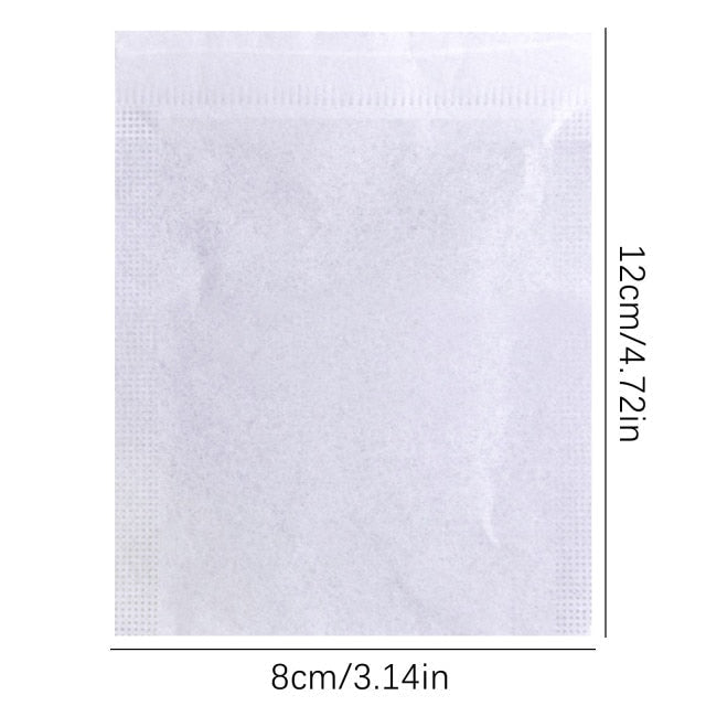 【Filter bag】50Pcs Food Grade Tea Bag non-woven drawstring filter bag used to make tea soup seasoning bag filter Kitchen Supplies