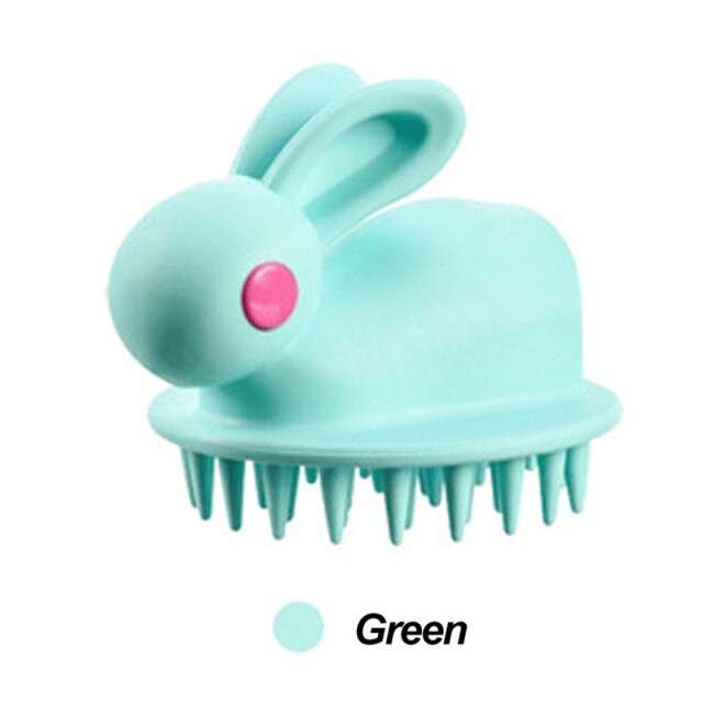 Silicone Head Body To Wash Clean Care Hair Root Itching Scalp Massage Comb Shower Brush Bath Spa Anti-Dandruff Shampoo