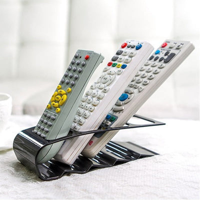 4 Slots Remote Control Storage Holder Tv/dvd/vcr Organiser Case Practical Desktop Bracket Home Office Storage Rack Stand