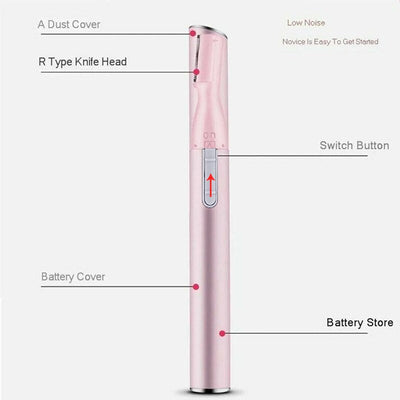 Mute Baby Electric Hair Trimmer Automatic Durable Safe Shaving Hair Tool for Infant Eyebrow Trimmer Makeup Mini Shaver