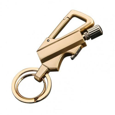 HOT SALES！！！Multifunctional Portable Permanent Metal Keychain Lighter with Bottle Opener