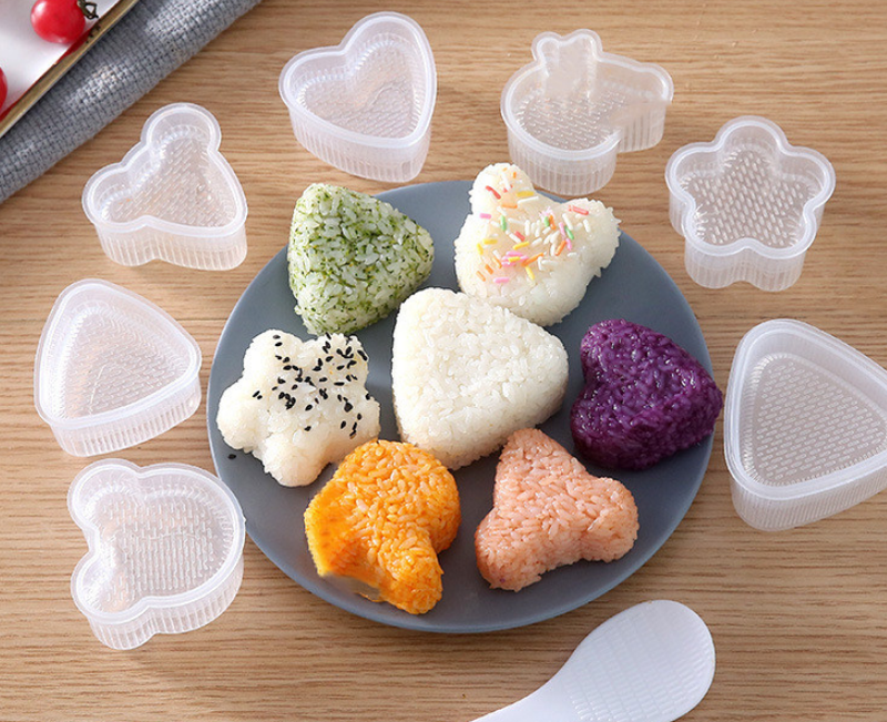 Sushi Mold Triangular Animal Flowers Sushi Maker Mold Rice Ball Food Press Japanese Kitchen Gadget Sandwich Nori Onigiri Mold