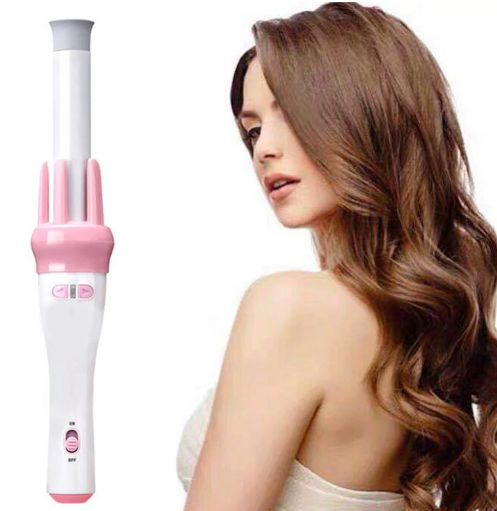 Automatic Rotary Ceramic Curl Iron Wand Heat Resistant Hair Curler Styling Tool