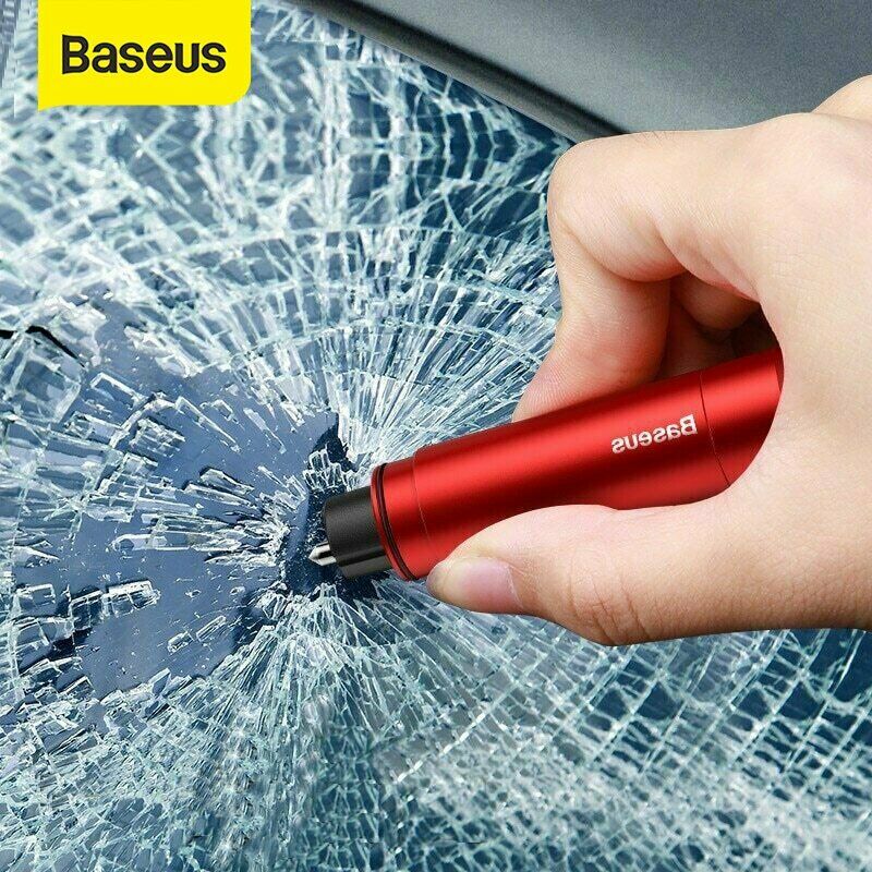 Baseus Car Safety Hammer Window Glass Breaker Seat Belt Cutter Emergen