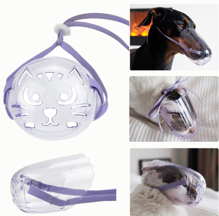 Breathable Cat Dog Muzzle Anti-bite Grooming Mask Pet Kitten Mouth Mask Cover Muzzle for a Cat Bath Cleaning Tool Cosas Para Gat