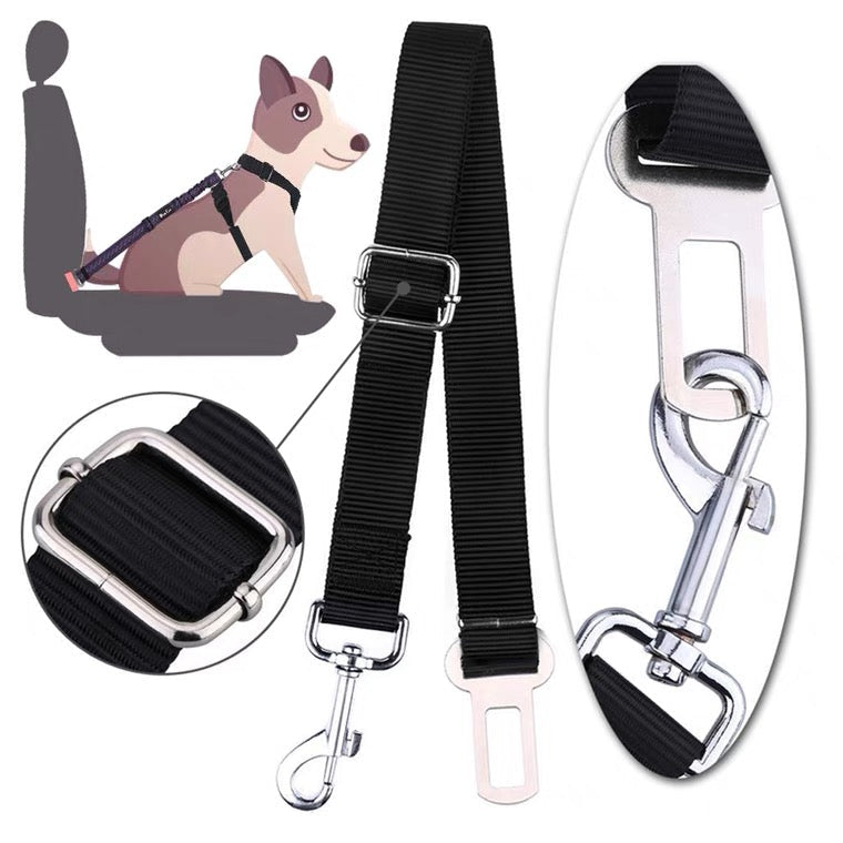 Pet Dog Cat Car Seat Belt Adjustable Harness Lead Leash Pet Supplies