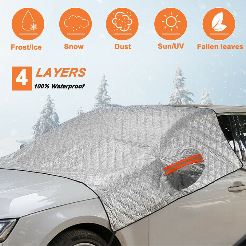 Car Windshield Cover Protector Winter Snow Ice Rain Frost Guard Sun Shade