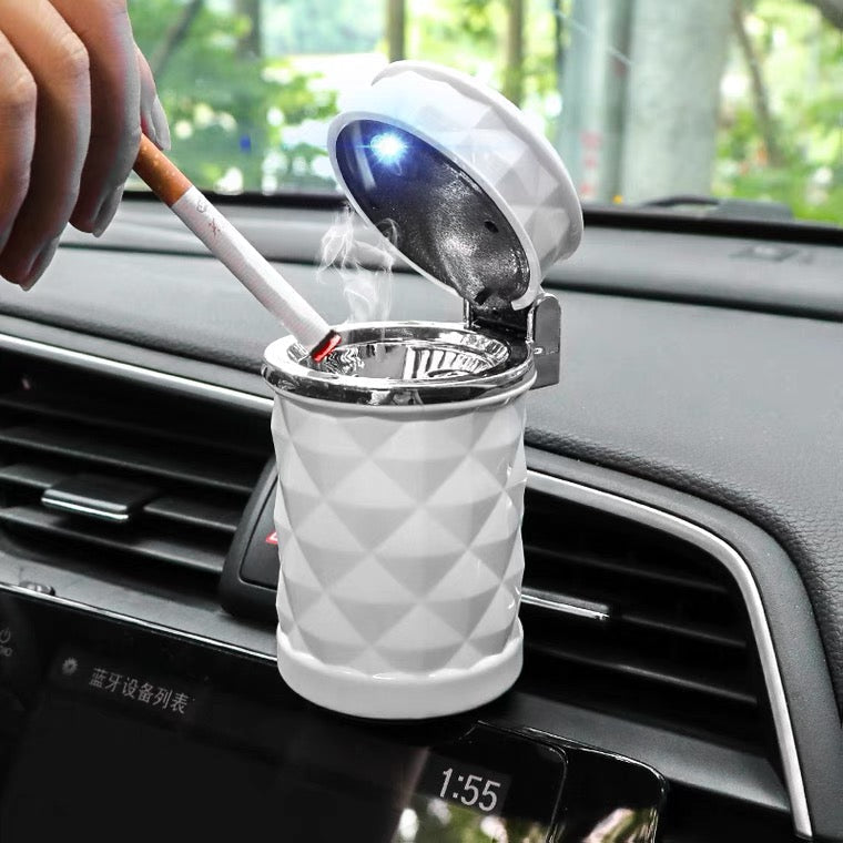 LED Light Car Ashtray Universal Cigarette Cylinder Holder Car Portable Styling Car Accessories