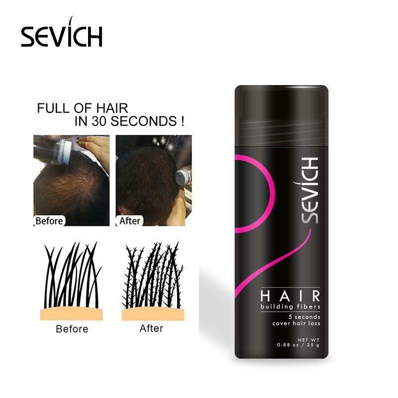 Sevich Hair Building Fiber Applicator Spray Instant Salon Hair Treatment Keratin Powders Hair Regrowth Fiber Thickening 10 color