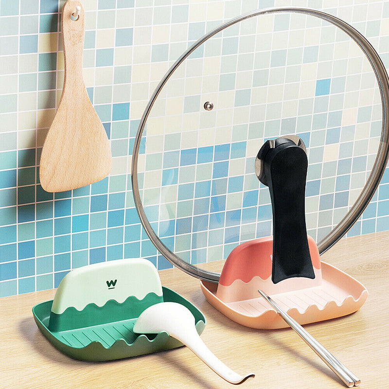 Lid Spatula Rack Shelf Holder Organizer