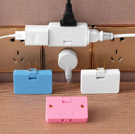 Portable Rotation Triporate Power Plug Socket