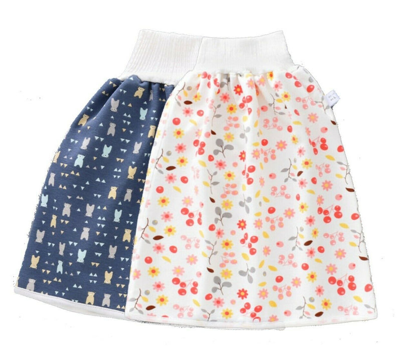 2 Pack Waterproof Diaper Skirt for Potty Training  Anti-Bed Wetting