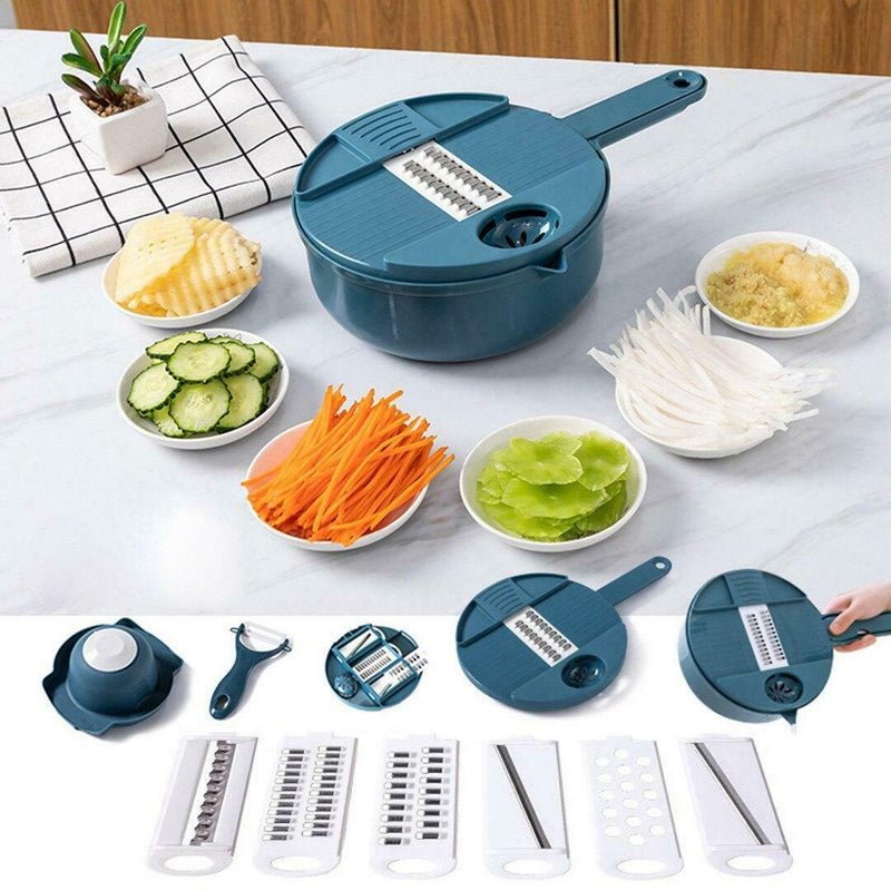 Multi-Function Vegetable Chopper Grater Carrots Potatoes Manually Cut Shared