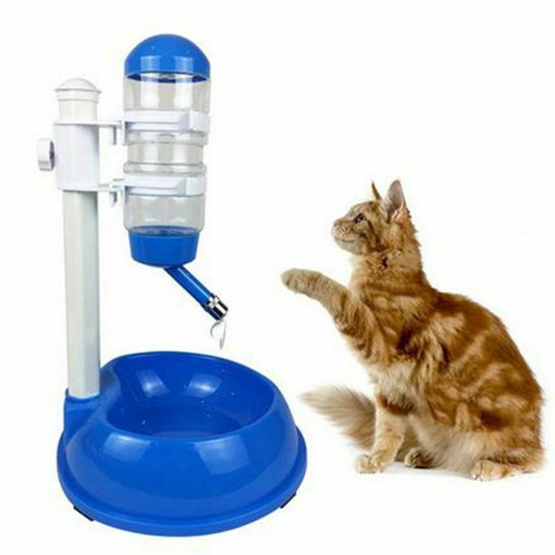 Water Dispenser Bowl Automatic Feeder Bottle Fountain Drinking Dog Cat Puppy