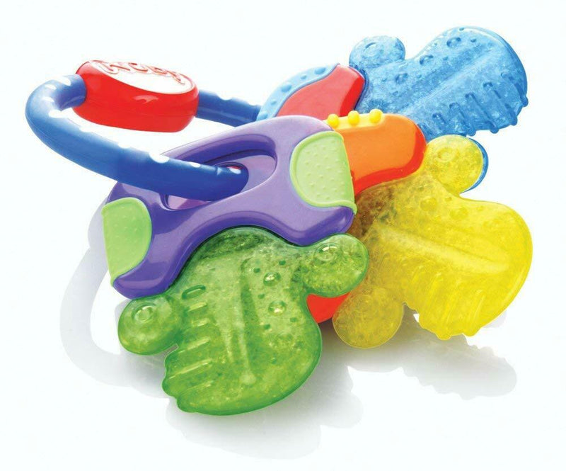 Ice Gel Teether Keys, Baby Teething Chew Play Toy, BPA Free