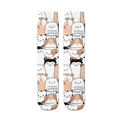 Funny Harajuku 3D Printing Cute Cartoon Panda Socks New Funny Men Women&#39;s Socks Novelty Kawaii Animal Avatar High Socks