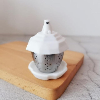 Floating Penguin Reusable Silicone Tea Infuser Creative Cut Cat Tea Strainer Leaf Herbal Spice Filter Strainers Reusable Filter Tea Set Coffee Filter Diffuser