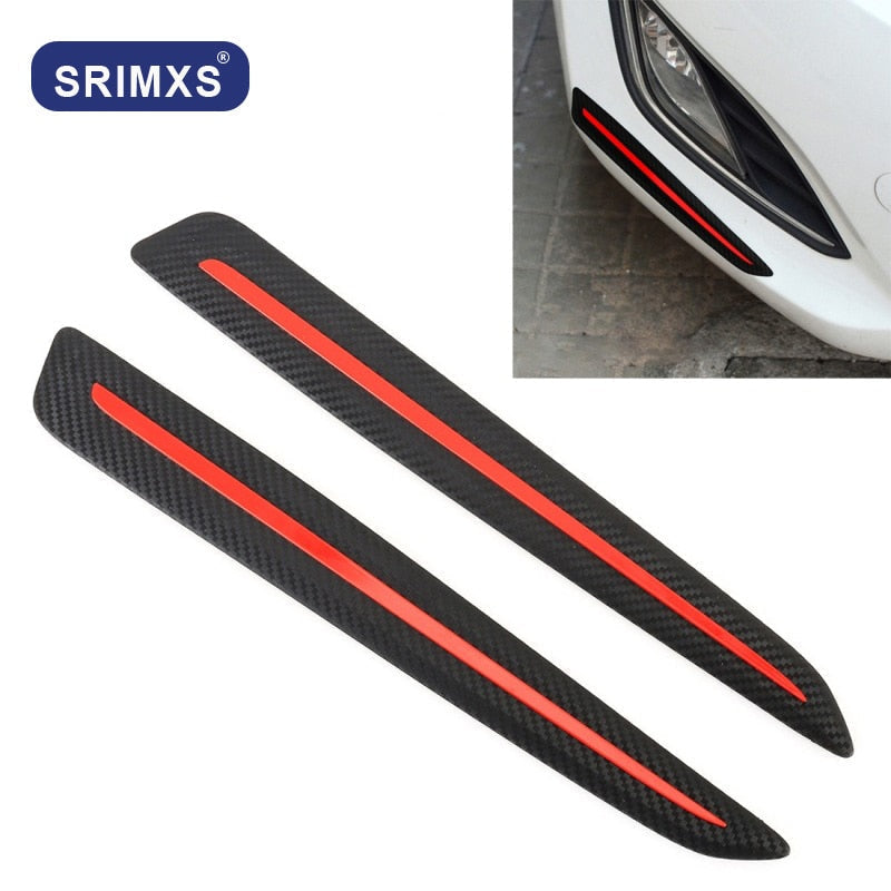 2pcs Car Body Bumper Guard Anti-collision Protector Strip Sticker Front Rear Edge Corner Anti-scratch Auto Exterior Accessories