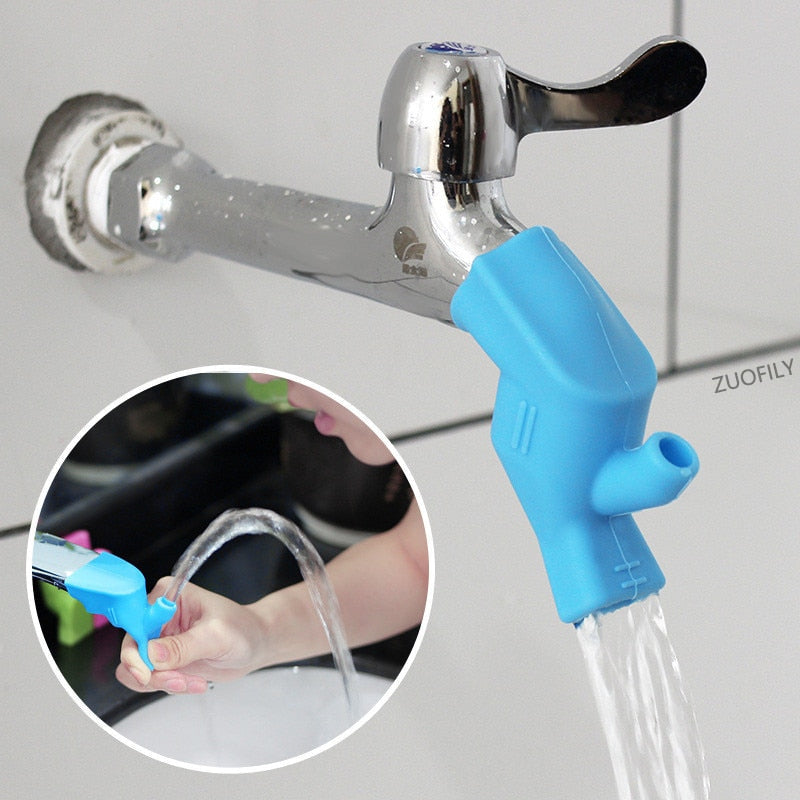 1PC Silicone Water Tap Extension Sink Children Washing Device Bathroom Kitchen Sink Faucet Splash Proof Guide Faucet Extenders