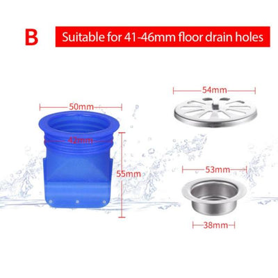 Silicone Floor Drain Deodorant Core Pipe Anti Odor Drain Insect Control Sewer Ring Bathroom Washing Machine Anti-backflow Sealer