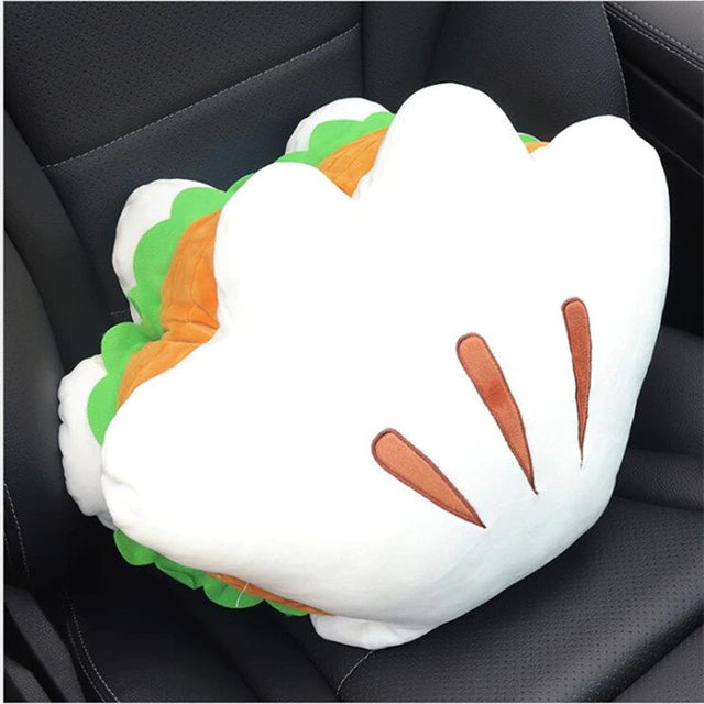 Creative Cute Cartoon Seat Lumbar Cushion Pillow Cute Hamburger Headrest Waist Rest Pillow