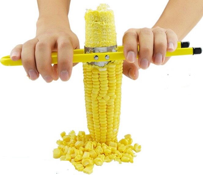 Stainless Steel Corn Cob Remover Separator Peeler Stripped Corn Sheller Household