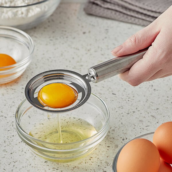 8 1/2inch Stainless Steel Egg Separator,Egg Yolk White Separator for Baking Kitchen Gadget