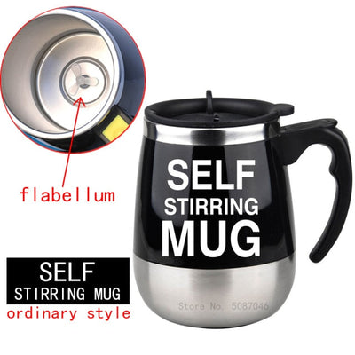 New Automatic Self Stirring Magnetic Mug Creative Stainless Steel Coffee Milk Mixing Cup Blender Lazy Smart Mixer Thermal Cup-z