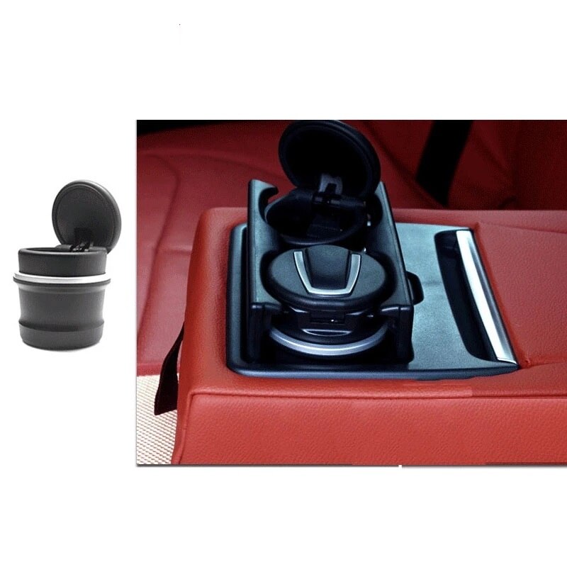 Black Car Ashtray Car Truck LED Cigarette Smoke Cigar Ashtray Cup with  LED Light Cup Holder