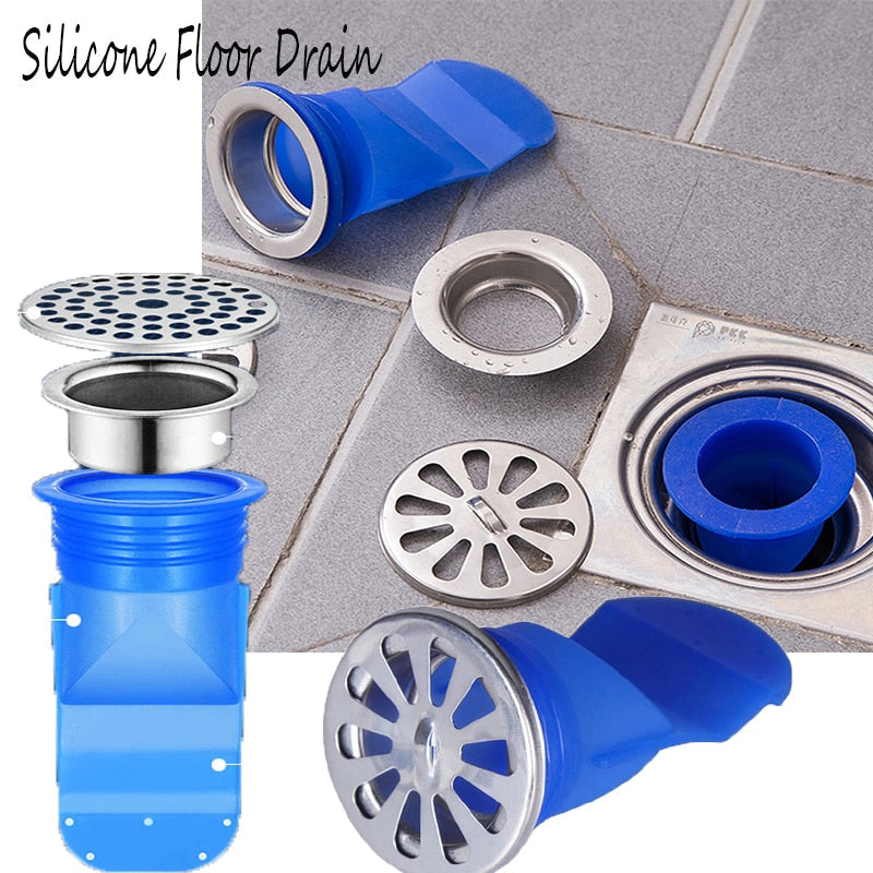 Silicone Floor Drain Deodorant Core Pipe Anti Odor Drain Insect Control Sewer Ring Bathroom Washing Machine Anti-backflow Sealer