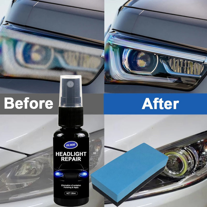 Car Headlight Polishing Agent Scratch Remover Repair Fluid Headlight Renewal Polish And Maintenance Liquid Kit Auto Accessories