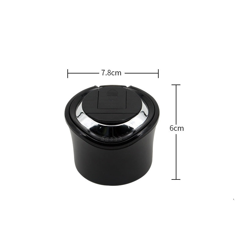 Car Ashtray with Light and Cover Tuyere Creative Mini car Ash car Auto interior supplies