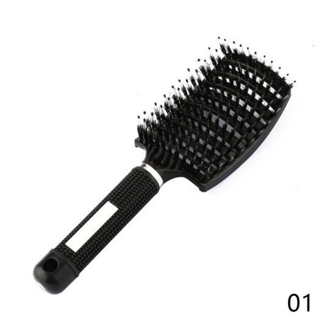 Curved Vented Professional Detangling Comb Portable Home Massage Hair Brush Styling Tools Fast Drying