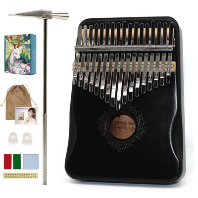 17 Keys Kalimba Thumb Piano High Quality Wood Mbira Body Musical Instruments With Learning Book Kalimba Piano Christmas Gift