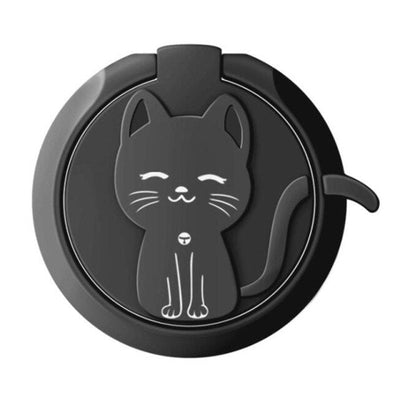 Circle Cat Liquid Feel Mobile Finger Ring Phone Stand Holder Car Bracket Phone Holder Stand Suporte Celular For iPhone All Phone