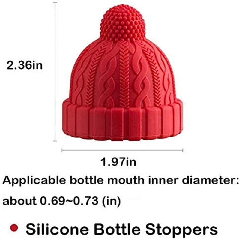 【Wine Stoppers】Creative Magic Hat Wine Stoppers Silicone Wine Stopper Reusable Decorative Wine Seal Stopper Cap for Wine Beverage